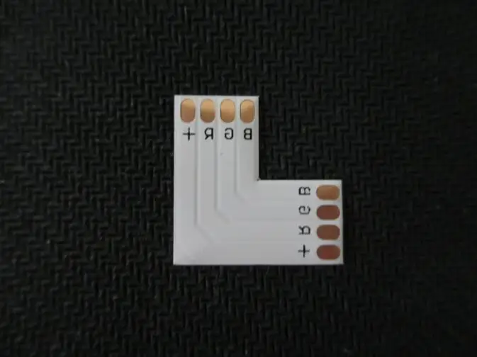 10 шт./лот 4 контактный светодиодный разъем l образной формы для мм 3528 5050