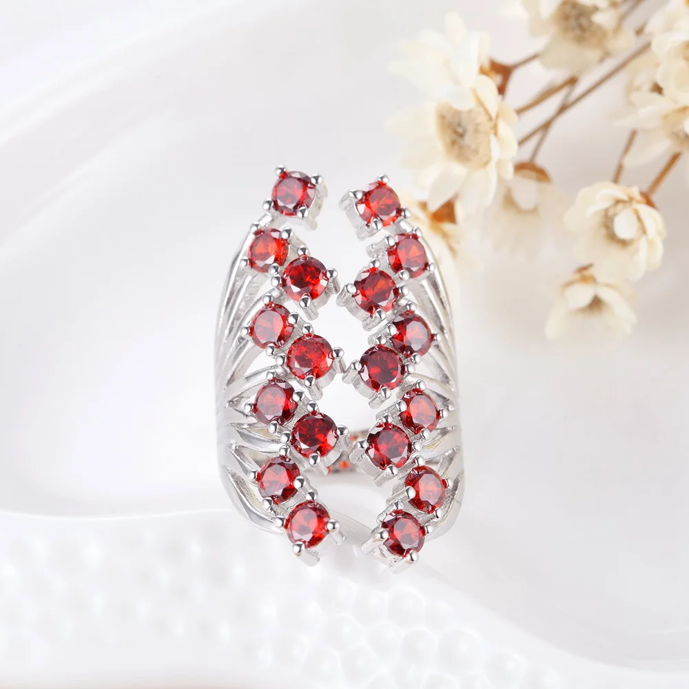 Модные кольца для женщин регулируемое цветное кольцо фиолетовое красное розовое