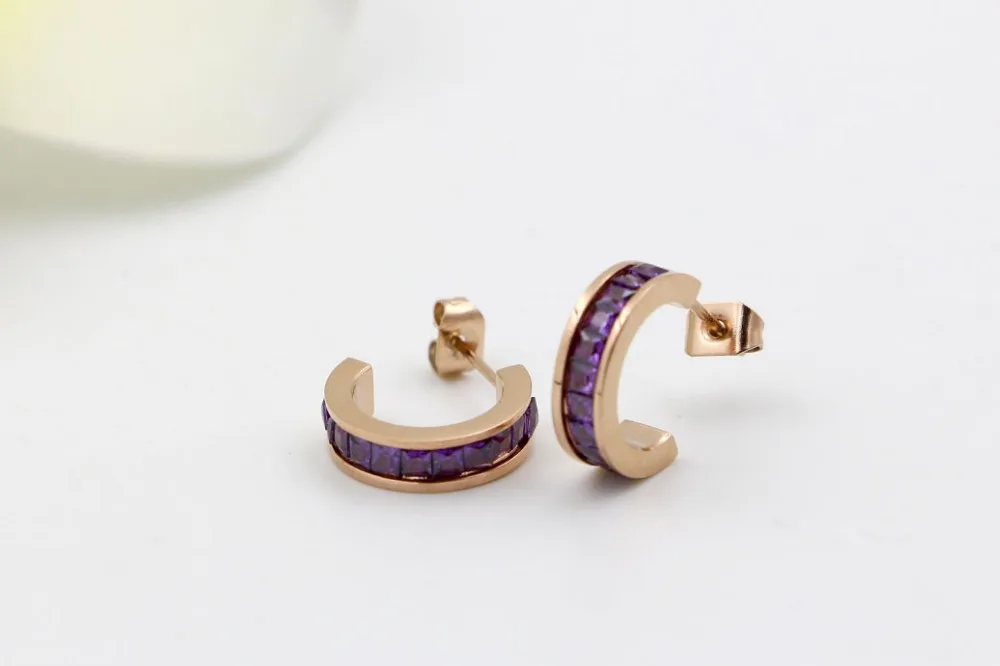 Женские серьги-гвоздики Martick классические серьги из нержавеющей стали 316L с