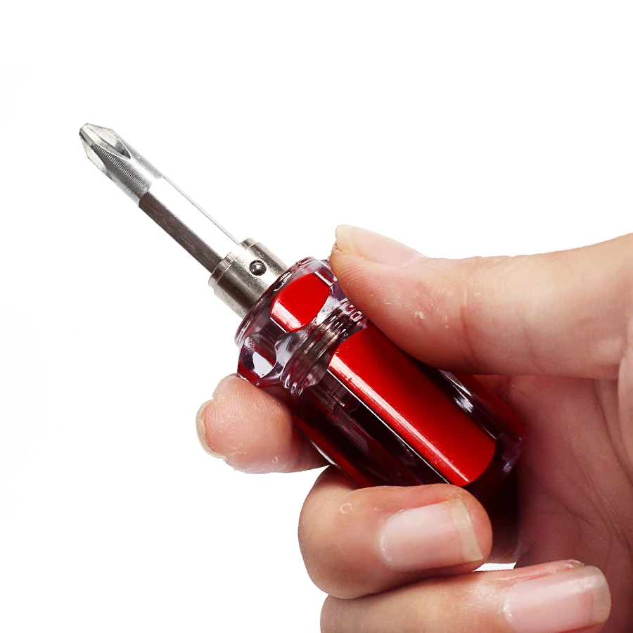 Плоская отвертка для DIY инструментов и мини двунаправленная со сменной головкой