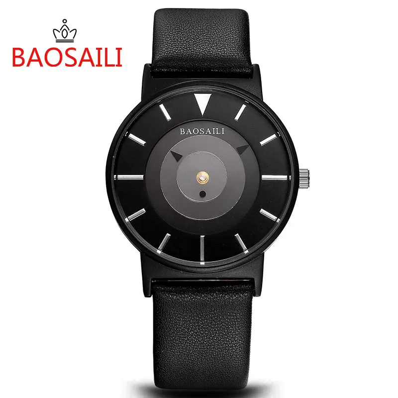 BSL1022 BAOSAILI бренд уникальные часы дизайн черный японский механизм кварцевые