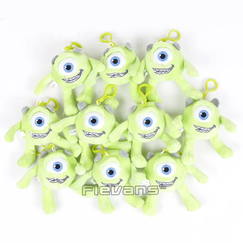Лидер продаж с героями из мультфильмов; Monsters Inc игрушки Майк Вазовски плюшевые подвески мягкие куклы высотой 9 см; 10 шт./лот
