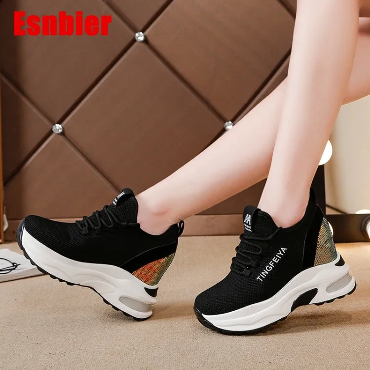 

Women Sneakers 2019 Fashion Casual Shoes Woman Comfortable Breathable Mesh Wedge Female Platform Sneakers Chaussure Femme