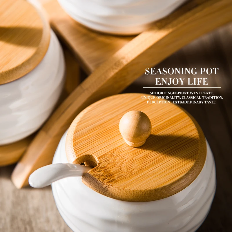 Креативный бытовой керамический горшок для вкуса набор из трех предметов кухни