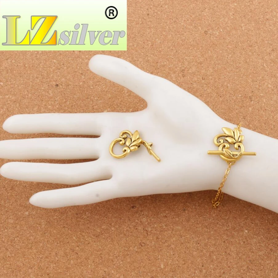 Застежка с переключателем листьев Ювелирная фурнитура подходит для браслетов L874