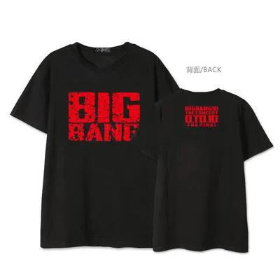 Kpop Bigbang G Dragon MADE concert Мужская и женская футболка с короткими рукавами весенние