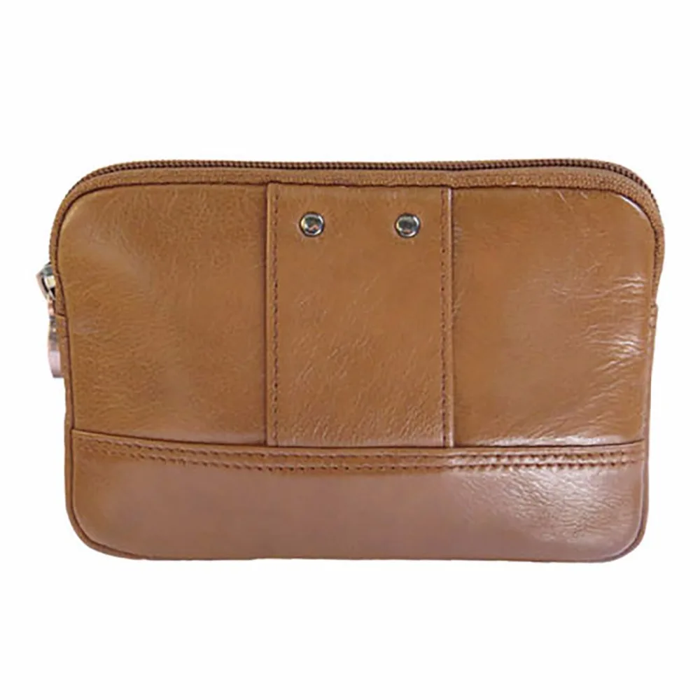 Из натуральной кожи Для мужчин Фанни Пояс Сумка Повседневное Хип бум чехол