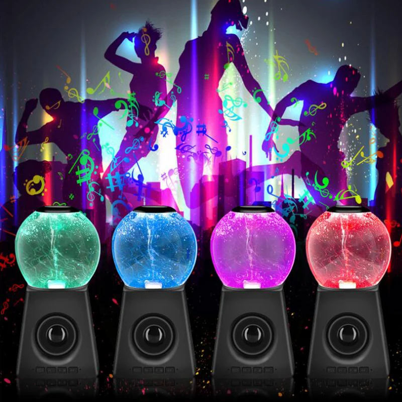 Красочный светодиодный tornado водное поло Bluetooth динамик Портативный Открытый bass