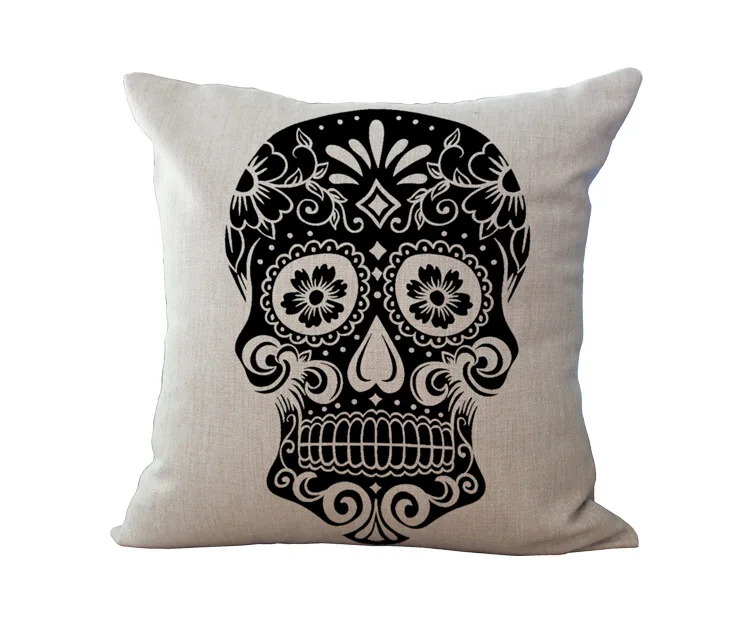 Оптовая цена 1 шт Винтаж мультфильм сиденье с черепом подушки декоративные