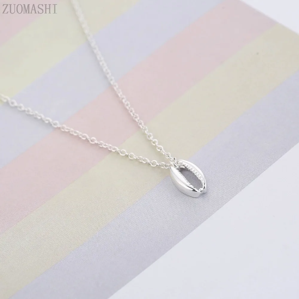 Женское Ожерелье из ракушек Cowrie простое винтажное ожерелье в богемном стиле