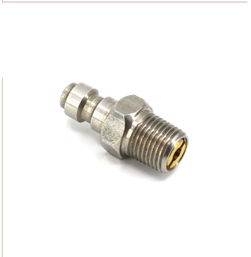 PCP Airforce Пейнтбол Пневматический Быстрый Соединитель 8 мм 1/8NPT M10x1 1/8BSPP штекер Адаптер фитинги из нержавеющей стали 3 шт./лот