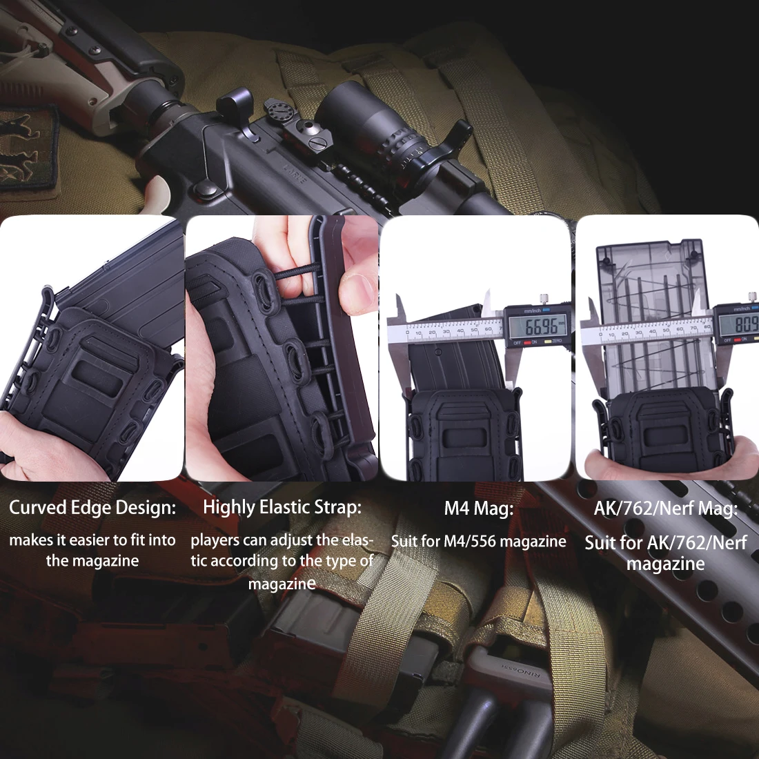 Гибкий чехол для страйкбола WST TPR Ar15 M4 5 56 7 62 военный 2019|Мешочки| |