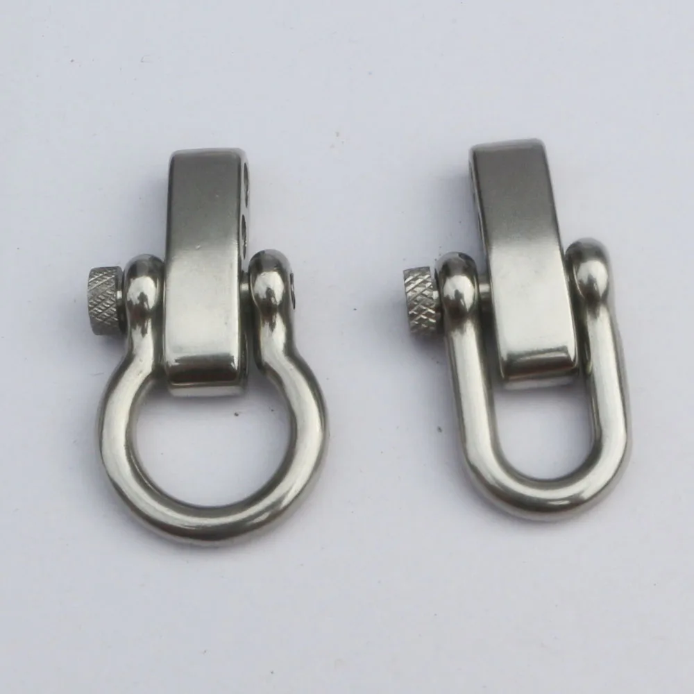 

U/bow Shaped Stainless Steel Adjustable Shackles / Buckles for Paracord Bracelets 5mm Shackles with round pin Adjustable Bars