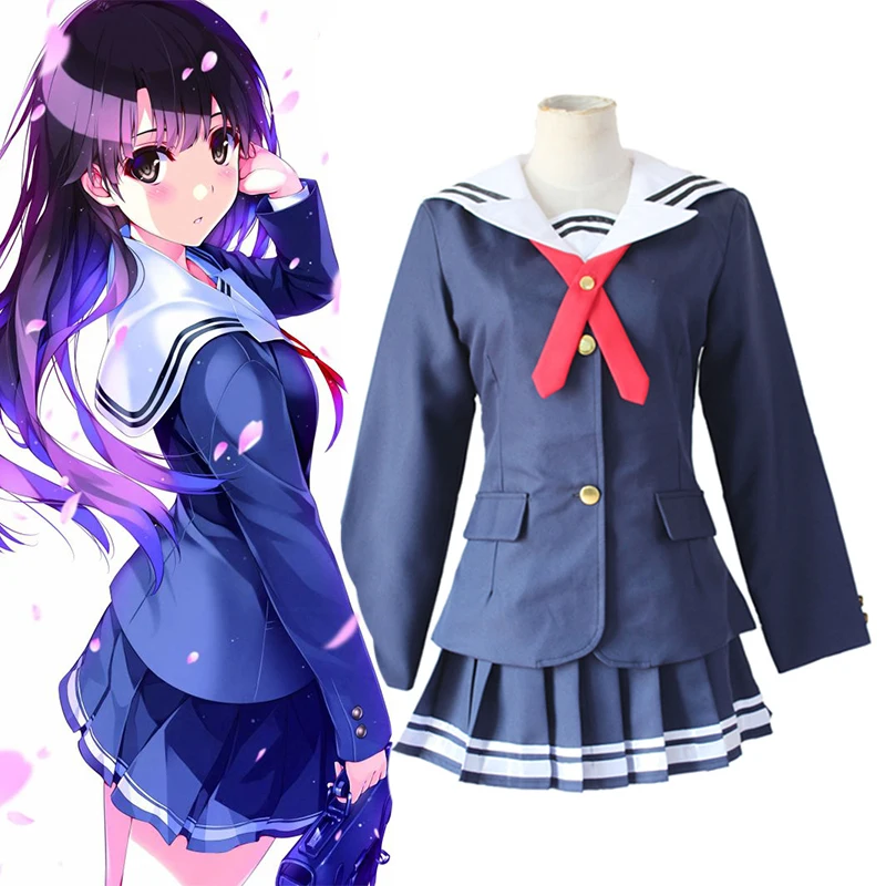 Аниме Saekano: как растить скучно девушка Костюмы для косплея Megumi Katou карнавальный