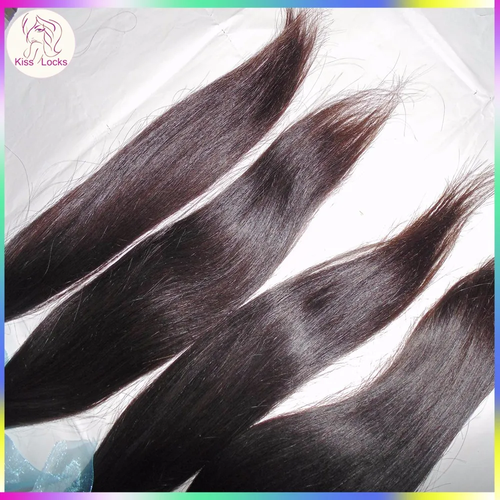 2017 Promotion 8A RAW Russian Straight Virgin Hair Weaves 100% Unprocessed Weft natural colors 3pcs/lot No Silicon Coating |