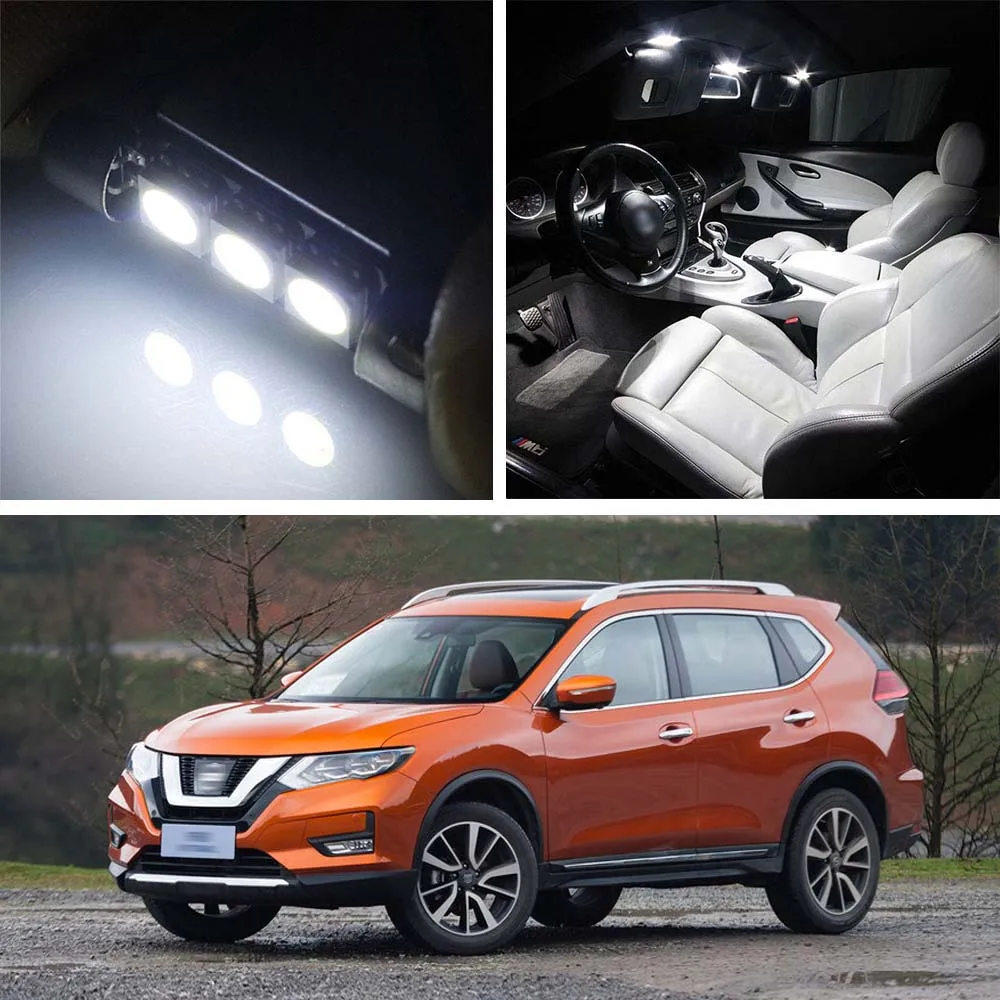 

Canbus LED Lamp Interior Map Dome Trunk Plate Light Bulbs For Nissan X-Trail 2007-2017