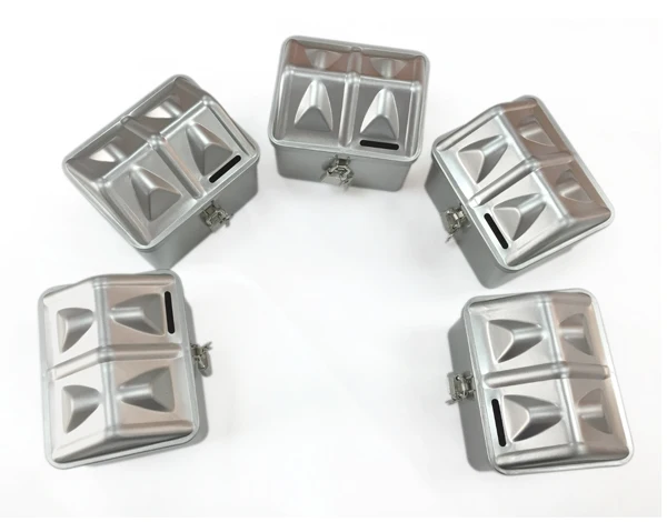 Креативная самодельная жестяная Запираемая копилка для монет контейнер