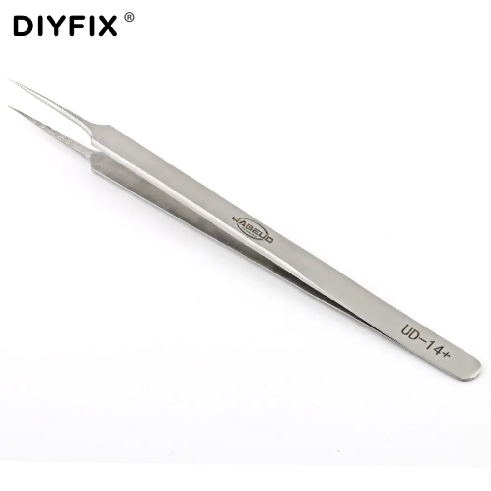 DIYFIX точные электронные пинцеты антистатические зажимы прямые наконечники Щипцы