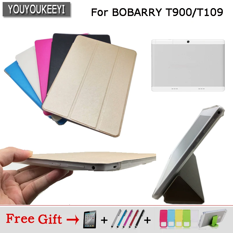 Ультратонкий чехол книжка из искусственной кожи для планшета BOBARRY T900/T109 10 1 дюйма 5