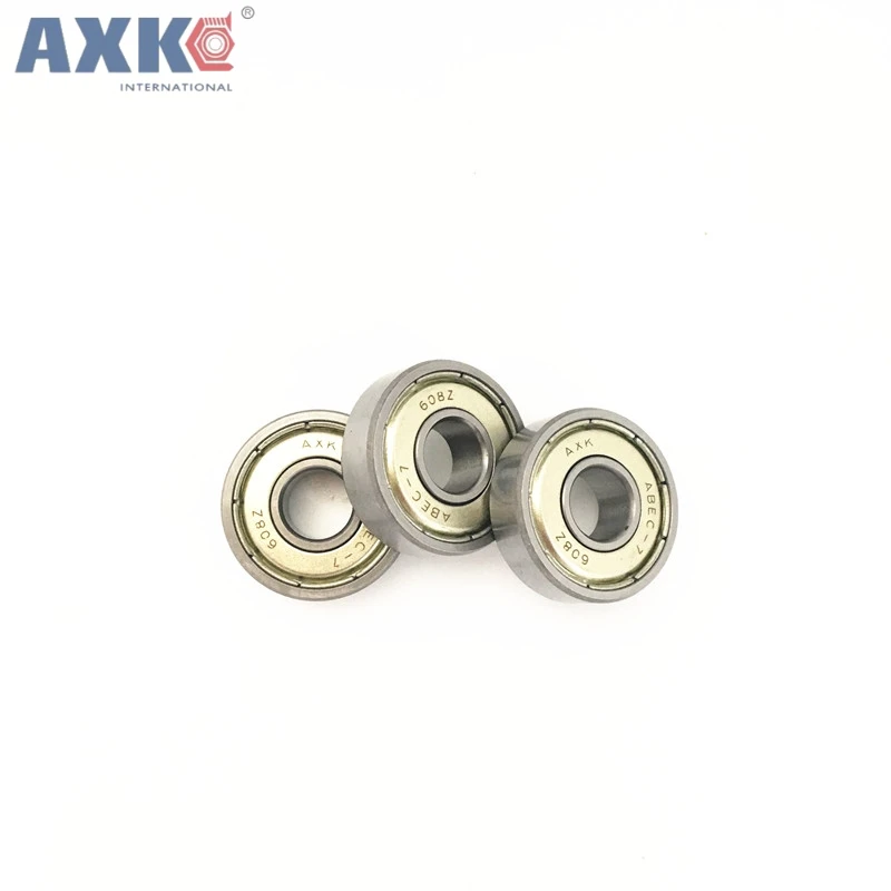AXK радиальный шарикоподшипник 608-2rs 608zz 608 2rs Abec-7 8x22x7 мм красная двойная резиновая