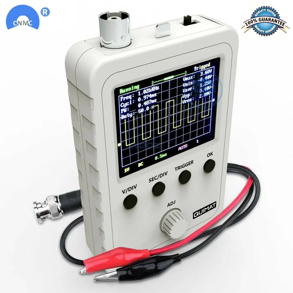 

Fully Assembled 2.4 inch LCD Display Digital Oscilloscope DSO150 with Test Clip