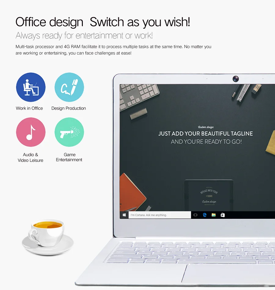 14 дюймов 1920*1080 ноутбук компьютер Intel Celeron J3455 4 ядра ultbook 6G EMMC 120 г/240 г/480 г/512 г Встроенная память Win 10 HDMI Bluetooth ПК