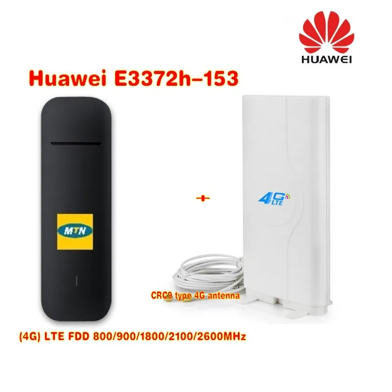  USB- Huawei E3372h-153 4G +     4g CRC9 49Dbi