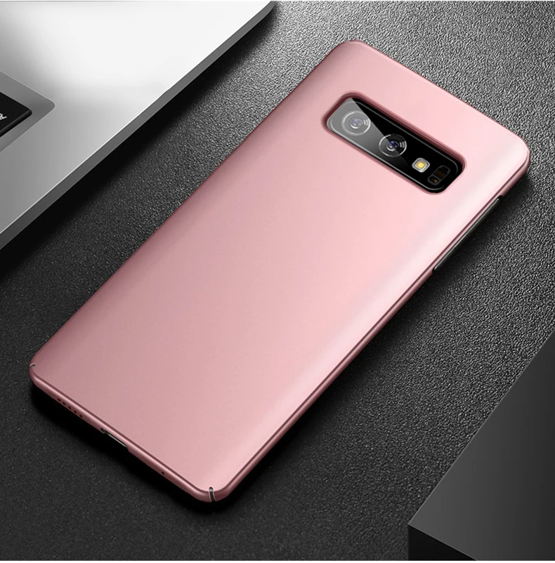 S10E чехол для samsung S10 плюс чехол Mofi для samsung S10 случае S10+ E ПК Твердый переплет Soild Цвет чистый черный, красный синий тонкий