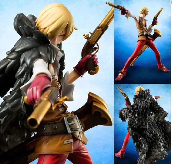 Anime 1/8 Scale Painted Figure One Piece Film Z POP Red Clothes Ver. Sanji Action PVC Figure Toy Brinquedos 21CM