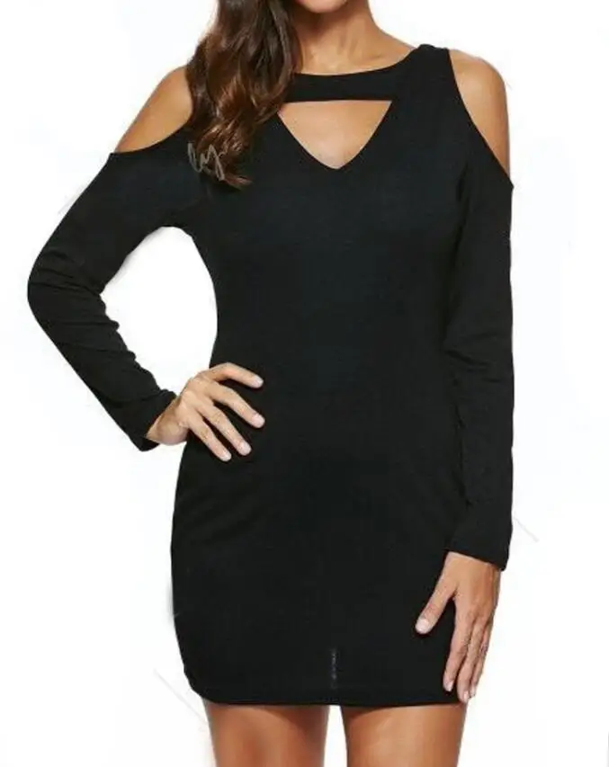 Для женщин сексуальное платье выдалбливают череп мини с открытыми плечами