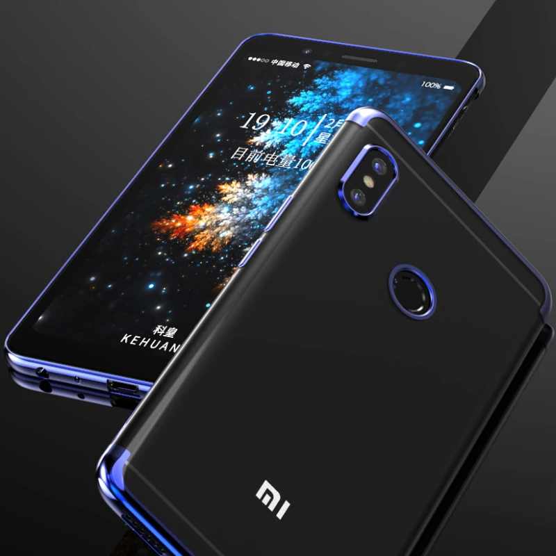 Прозрачный мягкий чехол для Xiaomi Redmi Note 5 Pro деловой силиконовый из ТПУ с полной