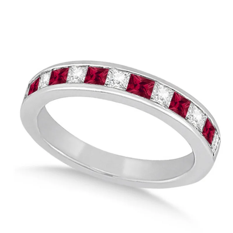

HUITAN Simple Stylish Elegant Ring Band Surprise Birthday Anniversary Present For Women With Blue/Green/Red/Pink Cubic Zircon