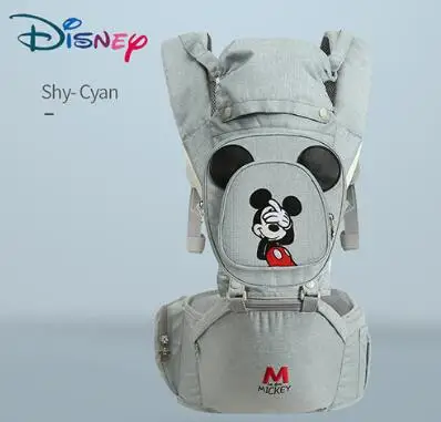 3 Disney от 0 до 36 месяцев лук дышащий передняя сторона Хипсит для переноски детей 20 кг младенческой Удобный слинг рюкзак Сумка переноски - Цвет: 3