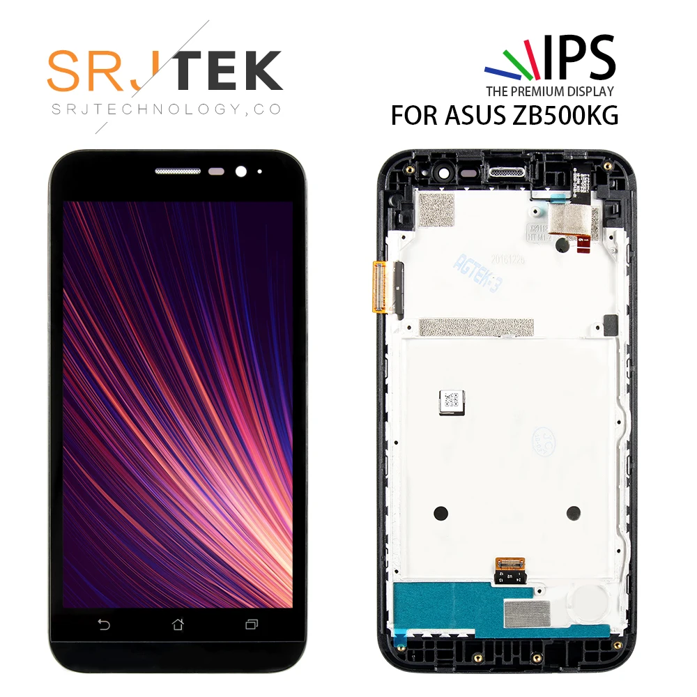 ЖК-дисплей SRJTEK для Asus ZB500KG матричная панель сенсорный экран Zenfone Go Lite дигитайзер в