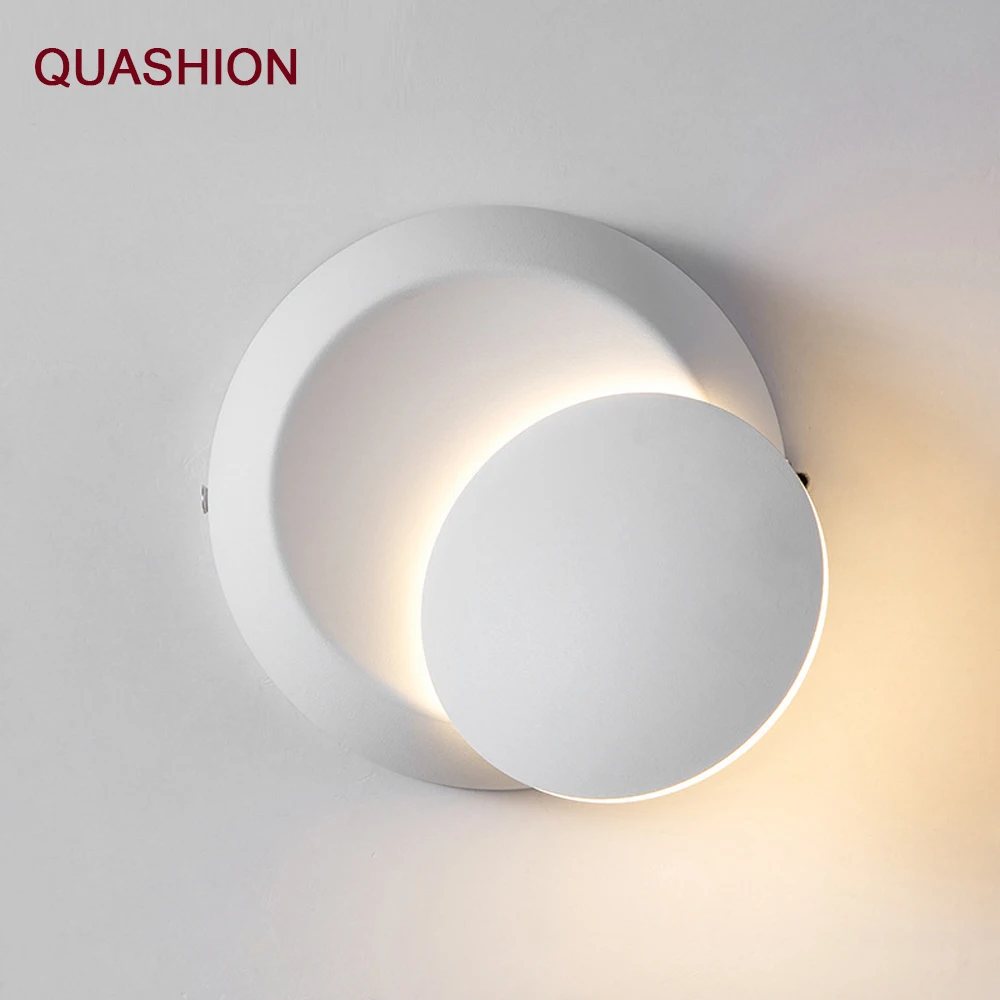 Современная светодиодный ативная светодиодная настенная лампа с вращением на 360