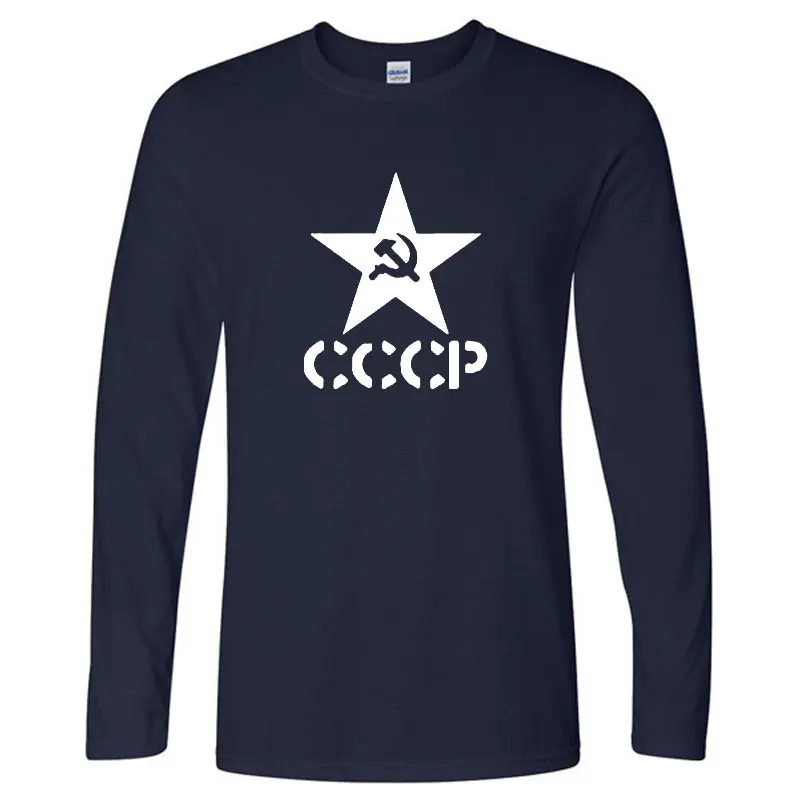 Горячая Распродажа 2018 новый бренд СССР русский футболки для мужчин Советского