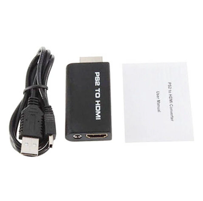 Поддержка аудио и видеоконвертера 1080P для PS2 в HDMI с аудиовыходом 3 5 мм|adapter asus|adapt