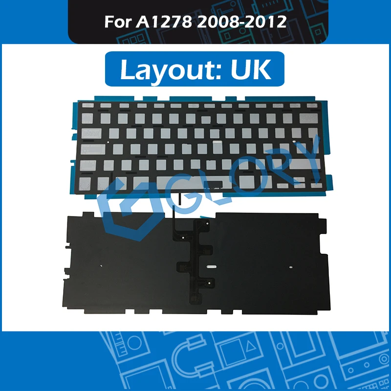 Новая клавиатура A1278 с подсветкой для Macbook Pro 13 " сменная Unibody 2008 2009 2010 2011 2012
