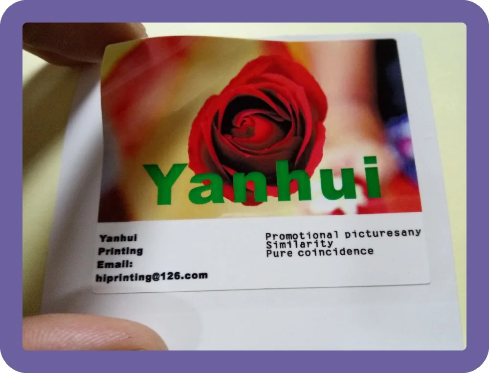 

11cm round vinyl sticker printing/glossy laminated