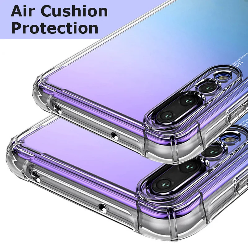 Clear TPU Back Air Cushion Phone Case For Huawei P20 P10 P9 Lite Pro Cases Ultra-thin Cover Honor 8 9 10 Mate |