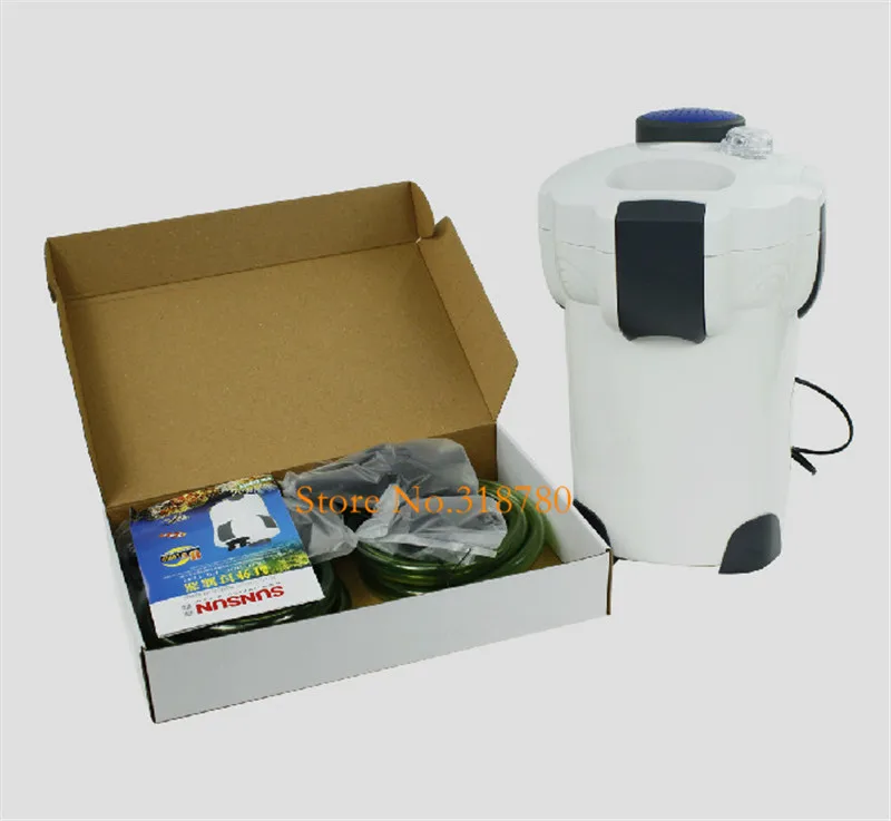 SUNSUN HW-302 3-ступенчатый внешний фильтр для аквариума 18 Вт 1000L/ч пресной и соленой воды