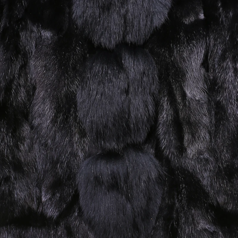Пальто из натурального меха норки верхняя одежда для женщин Большие Размеры M-7XL