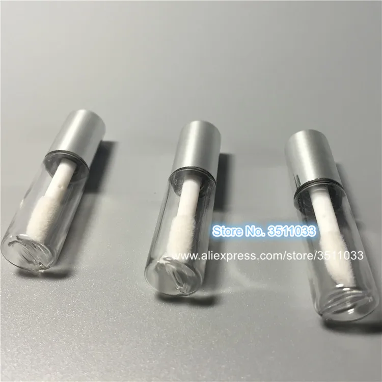 1.2ml 100PCS Rose Gold Empty Lip Gloss Tube Mini Clear Plastic Liquid Lipstick Container Round Black Silver | Красота и здоровье