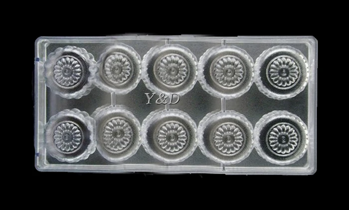 Форма в форме цветка Луны 3 D пластиковая твердая формочка из поликарбоната для