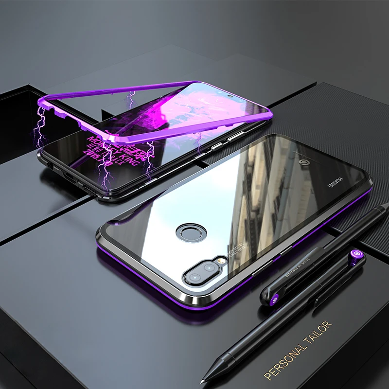 Роскошный Магнитный чехол для huawei P20 Pro Чехол P20Lite Nova3 Nova3i телефон магниты стеклянная крышка huawei P20 Lite чехол P20Pro P 20