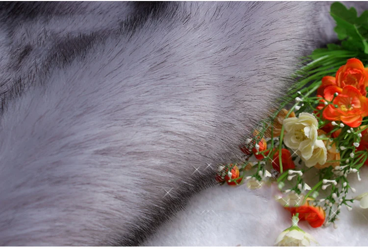 Высококачественный материал для шапок и шарфов ткань имитации лисьего меха из