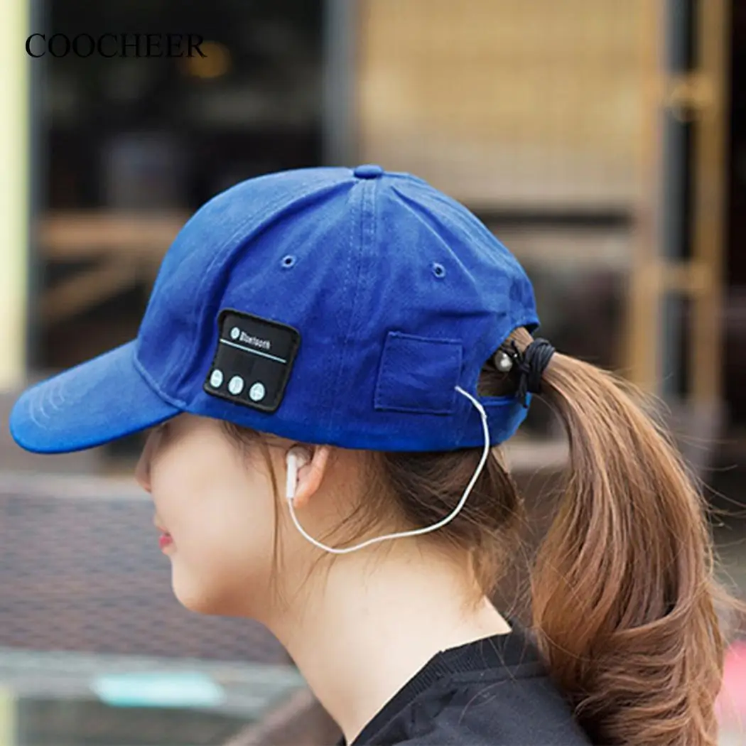 Музыкальные Беспроводные спортивные bluetooth унисекс шапка для наушников наушники