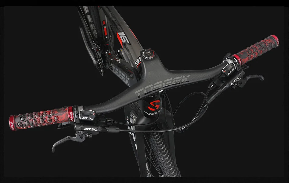 Стойка велосипеда Mtb-17 первая степень-образное руководство интегрировано с Haste 3 K Mtb черное углеродное руководство 600-800/80-110 мм