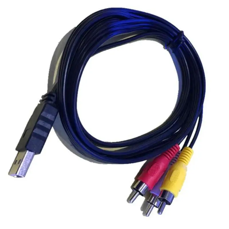 Кабель USB на RCA 1 5 м футов 2 0 3 RCA-кабеля переходник типа Папа-папа аудиоадаптер для