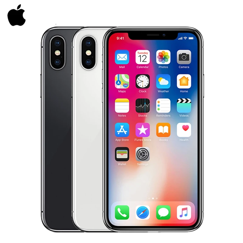Фирменная Новинка Apple iPhone X смартфонов 64/256 GB Rom 5 8 дюйма Face ID 3 Гб оперативной памяти